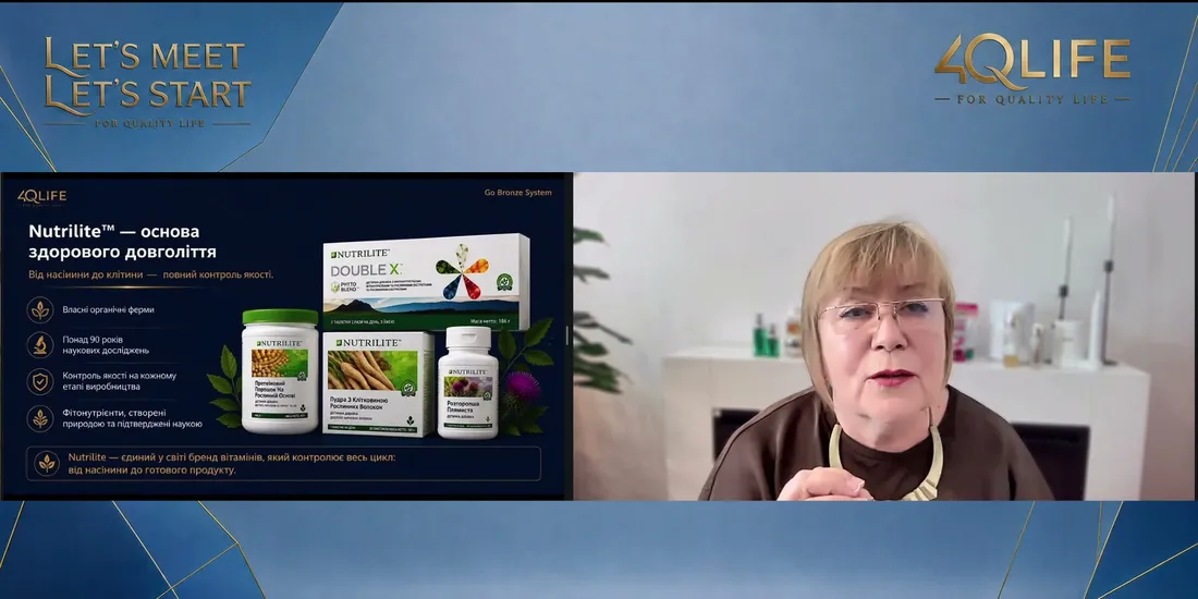 Слайд про Nutrilite з уроку Наталії Зімівець